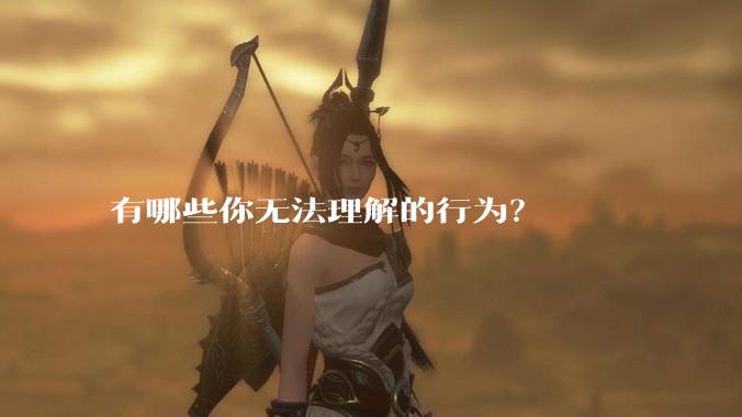 有哪些你无法理解的行为？
